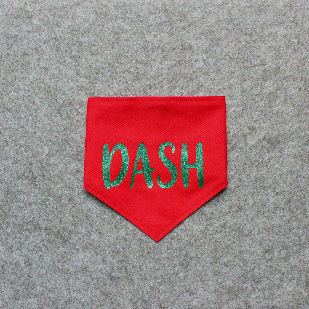 Dog Bandana - Christmas Red & Green
