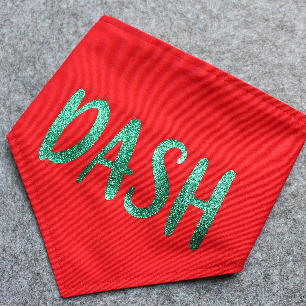 Dog Bandana - Christmas Red & Green