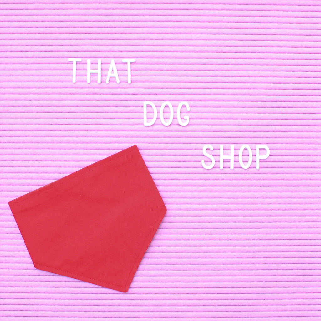 Dog Bandana - Red Sparkle-That Dog Shop