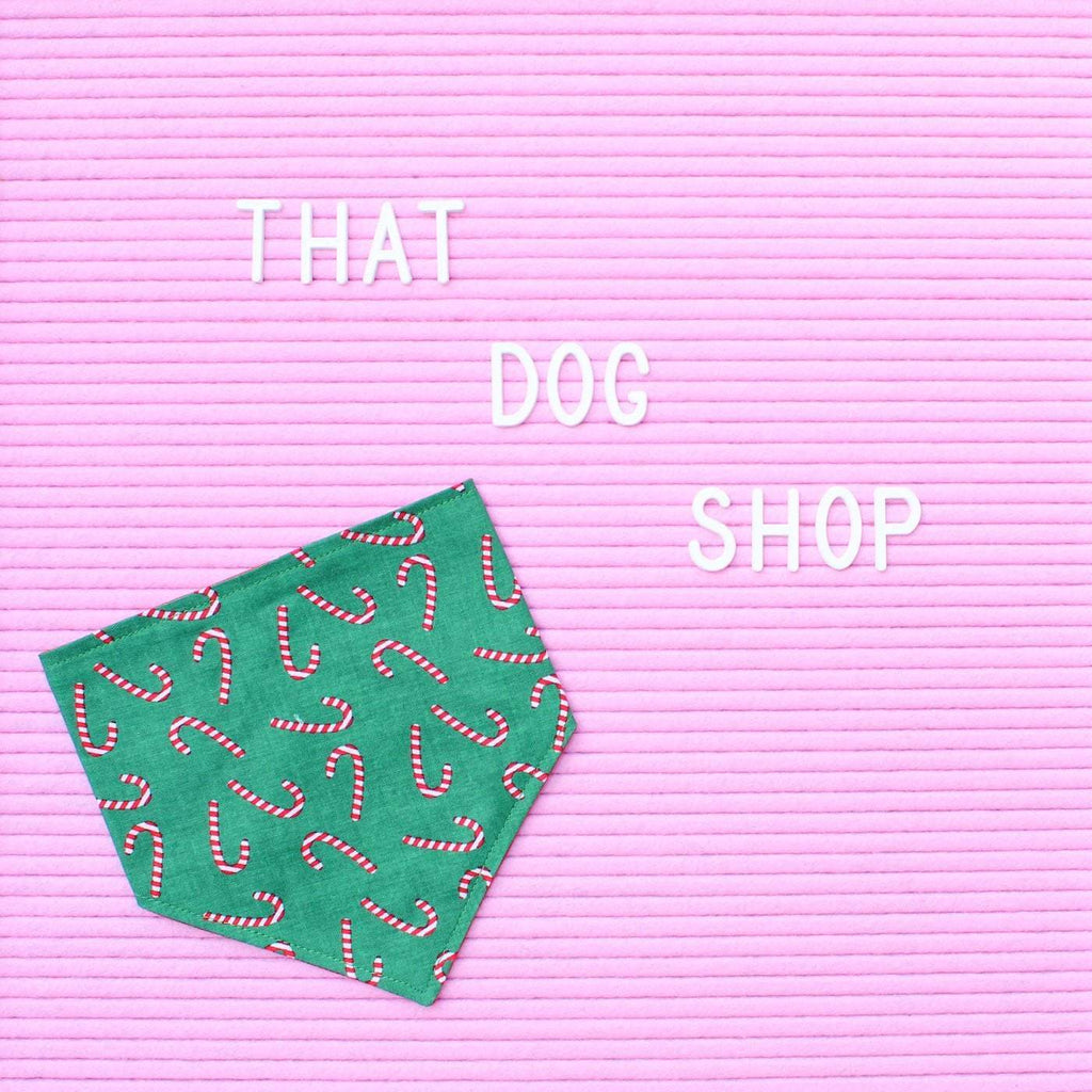 Dog Bandana - Candy Cane Print-That Dog Shop