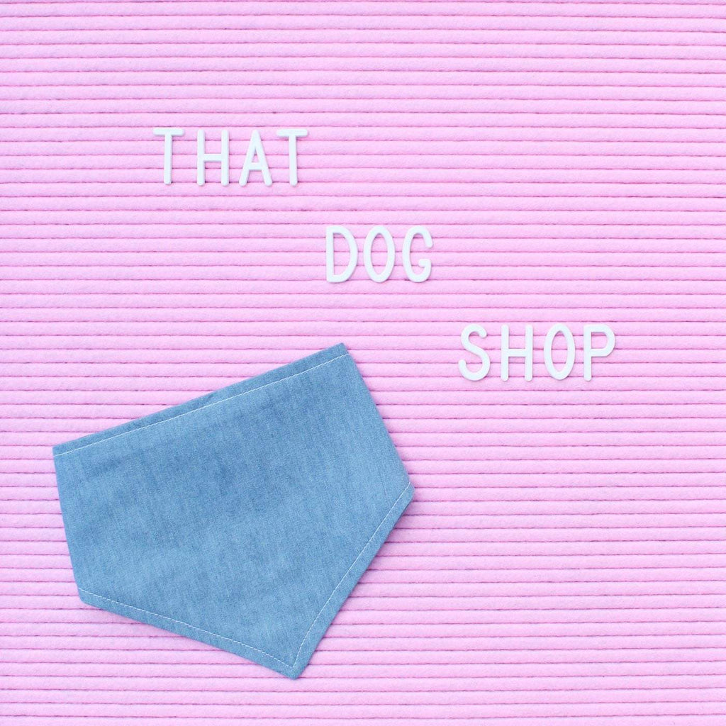 Dog Bandana - Chambray Denim-That Dog Shop