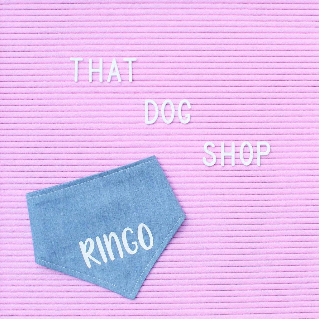 Dog Bandana - Chambray Denim-That Dog Shop