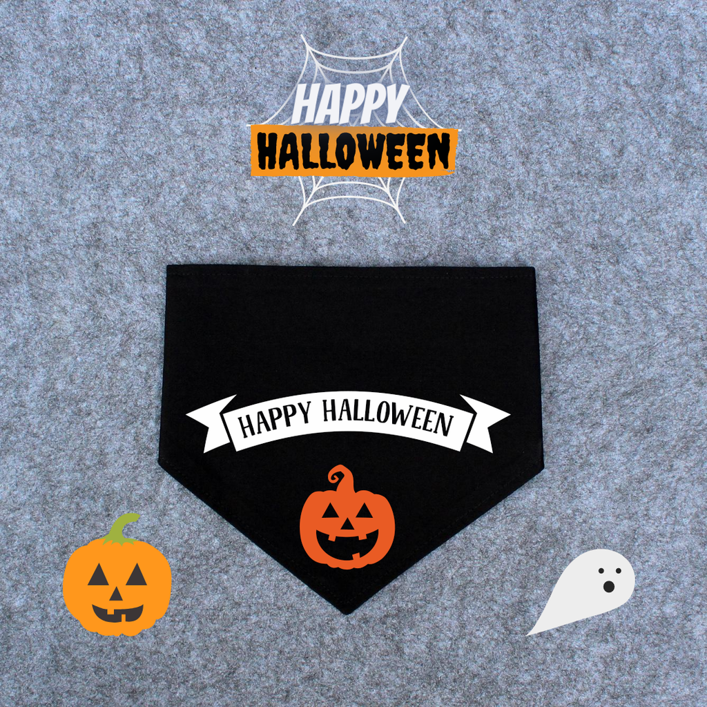 Halloween Dog Bandana - Happy Halloween