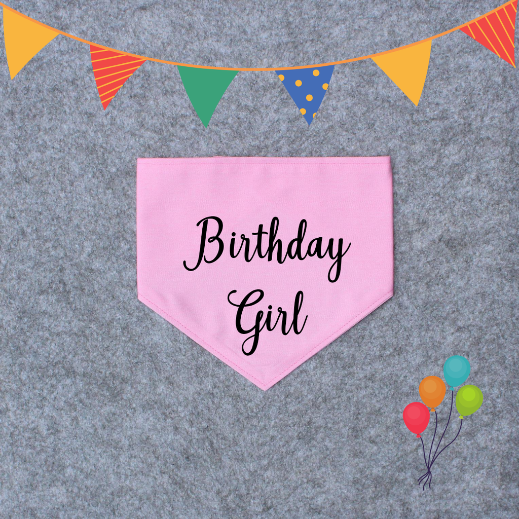 Birthday Dog Bandana - Birthday Girl/Birthday Boy