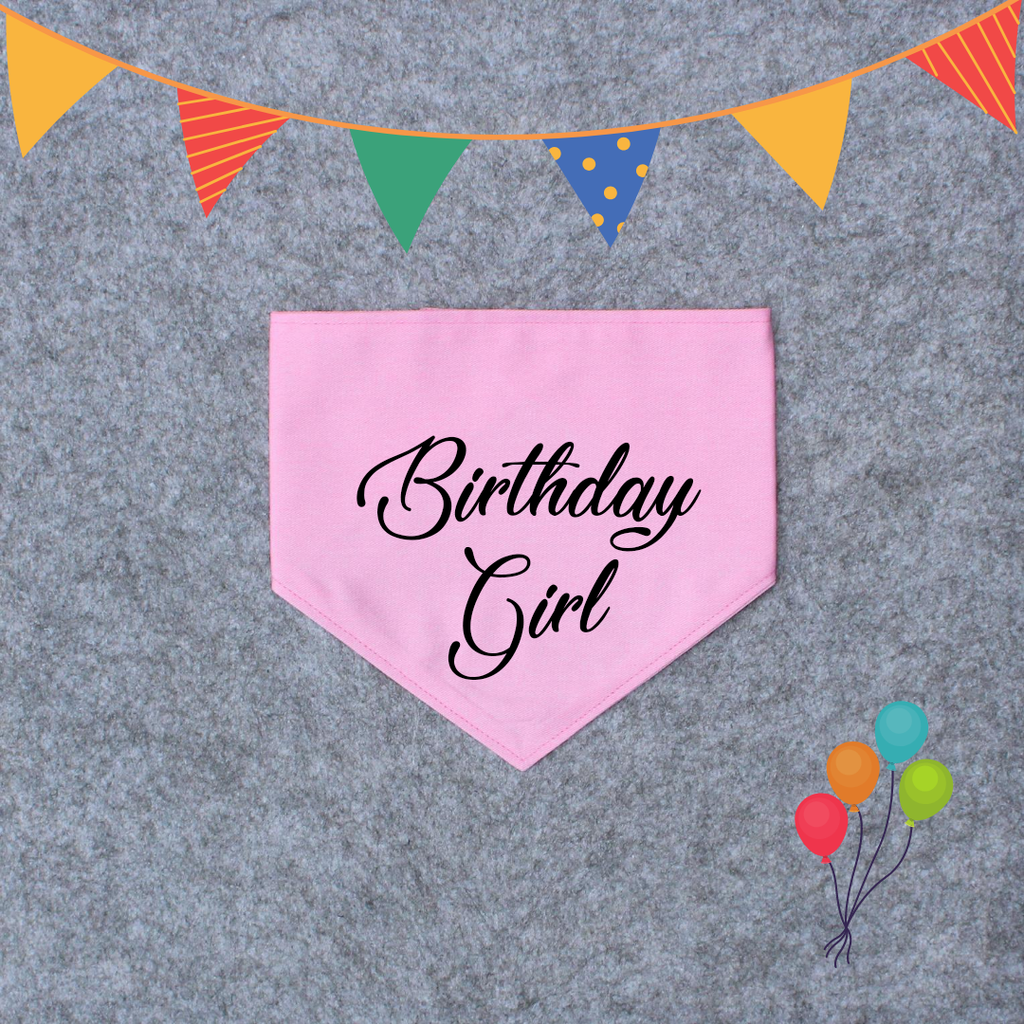 Birthday Dog Bandana - Birthday Girl/Birthday Boy