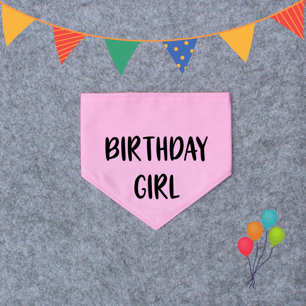 Birthday Dog Bandana - Birthday Girl/Birthday Boy