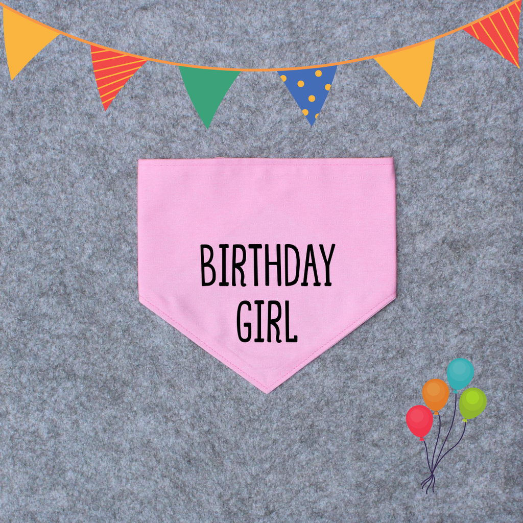 Birthday Dog Bandana - Birthday Girl/Birthday Boy