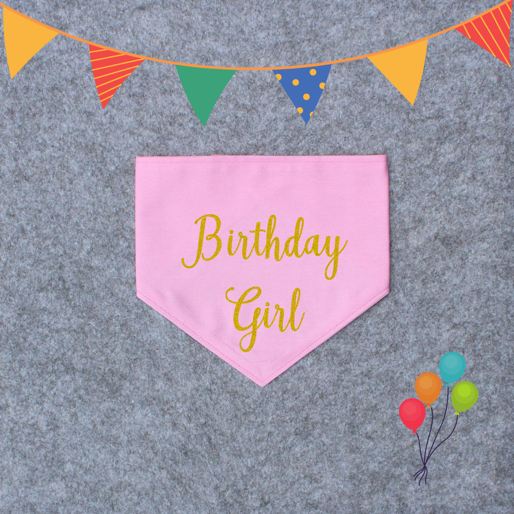 Birthday Dog Bandana - Birthday Girl/Birthday Boy