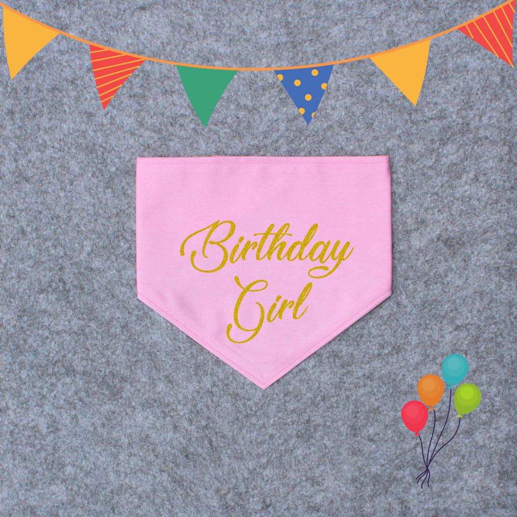 Birthday Dog Bandana - Birthday Girl/Birthday Boy