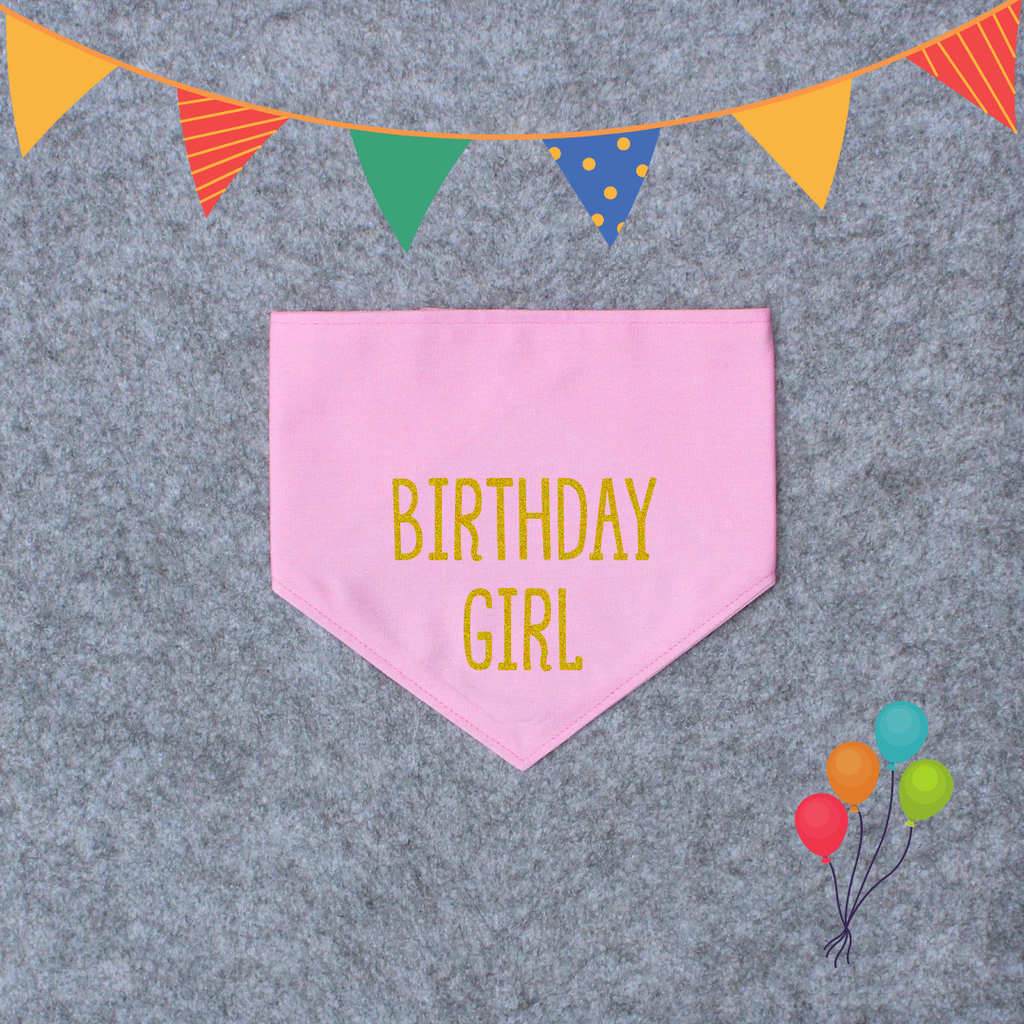 Birthday Dog Bandana - Birthday Girl/Birthday Boy