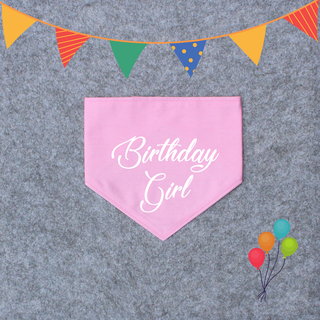 Birthday Dog Bandana - Birthday Girl/Birthday Boy