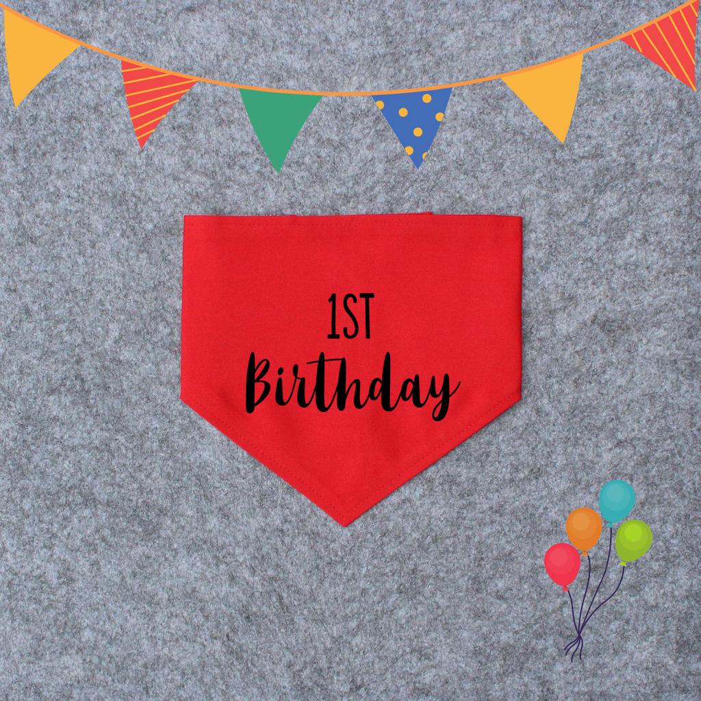 Birthday Dog Bandana - Custom Birthday Bandana