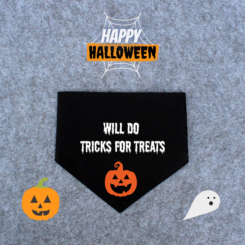 Halloween Dog Bandana - Will Do Tricks For Treats